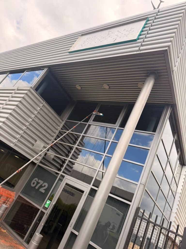 Commercial building entrance