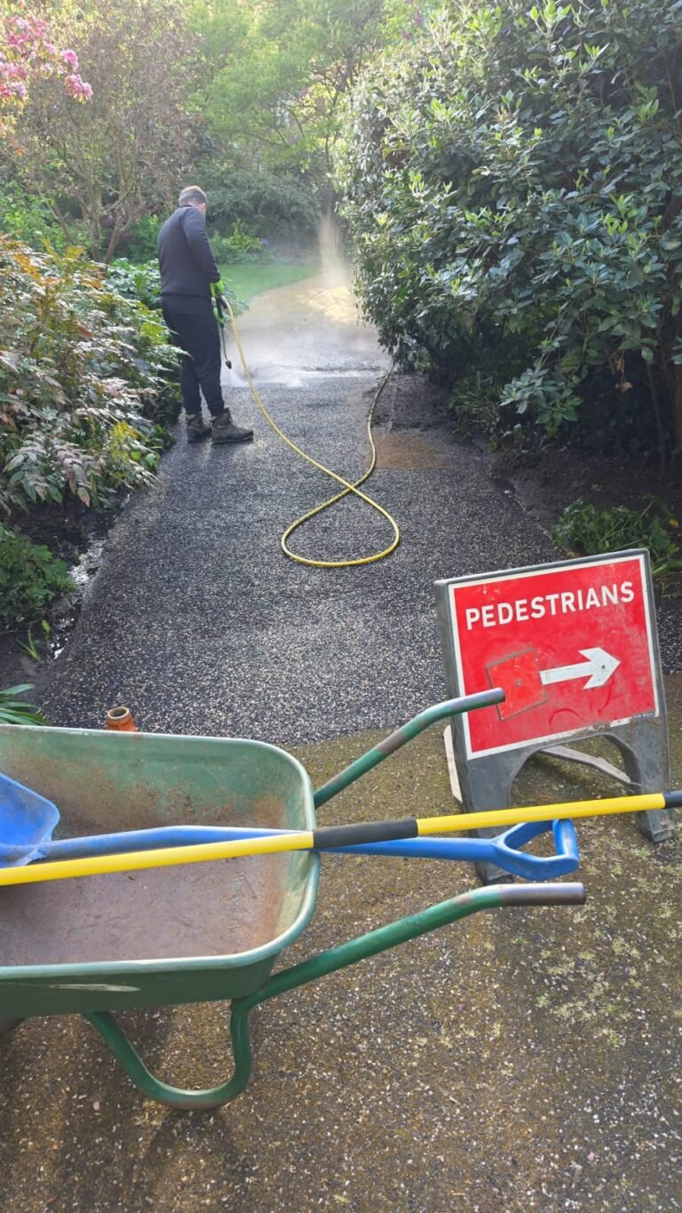 Path pressure washing – RD Maintenance grounds maintenance